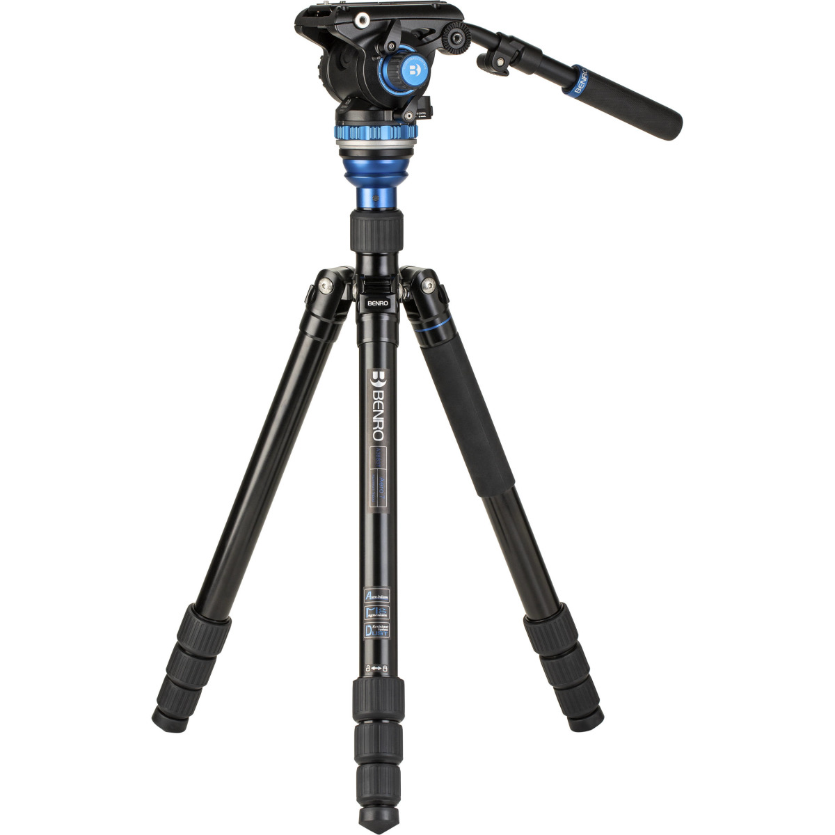 A3883TS6PRO Aero Aluminum Video Tripod..